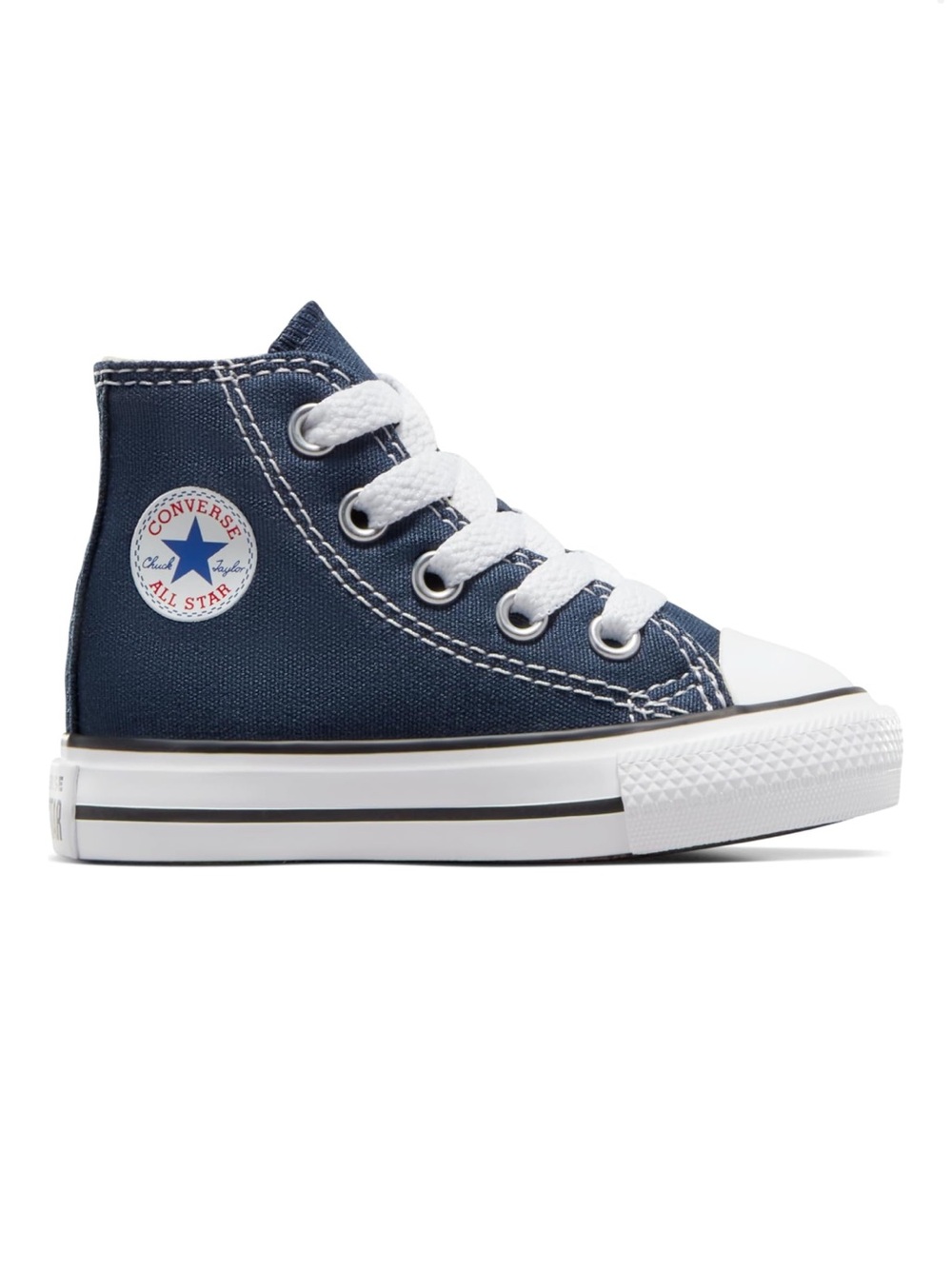 Converse High Top Sneaker in Navy and White Toddler Size 2